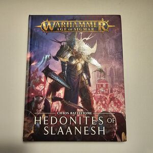 Warhammer 40K Hedonites of Slaanesh Codex Age Sigmar Chaos Battletome Hardcover